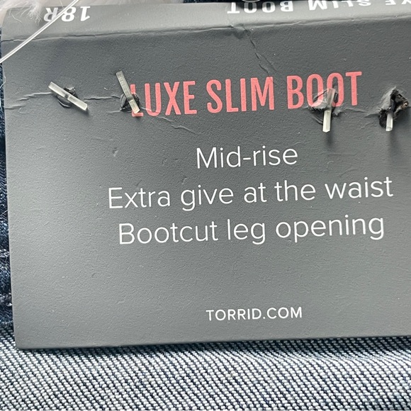 Torrid Mid Rise Lux Slim Boot Cut Jeans - Picture 4 of 9